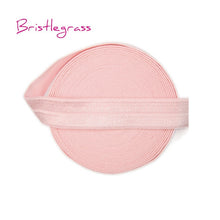 Load image into Gallery viewer, BRISTLEGRASS 5 Yard 5/8" 15mm Solid Color Shiny FOE Fold Over Elastic Bands Hair Bands Headband Dress Lace Trim DIY Sewing Craft