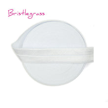 Load image into Gallery viewer, BRISTLEGRASS 5 Yard 5/8" 15mm Solid Color Shiny FOE Fold Over Elastic Bands Hair Bands Headband Dress Lace Trim DIY Sewing Craft