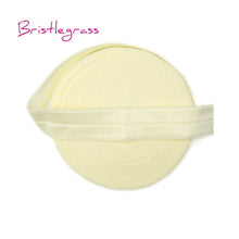 Load image into Gallery viewer, BRISTLEGRASS 5 Yard 5/8" 15mm Solid Color Shiny FOE Fold Over Elastic Bands Hair Bands Headband Dress Lace Trim DIY Sewing Craft