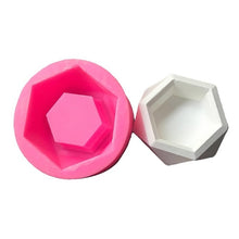 Load image into Gallery viewer, Diamond Shaped Surface Succulent Plant Flower Pot Silicone Mold DIY Ashtray Candle Holder Mold Gypsum Cement Fleshy Pot